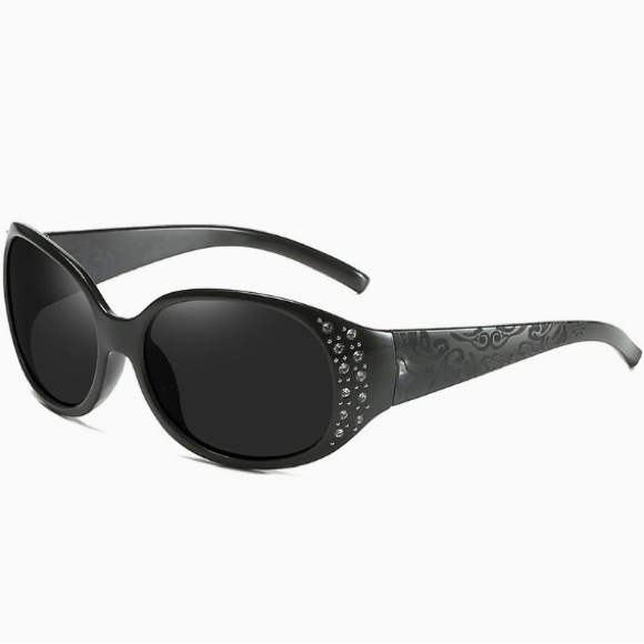 Stylish Black Embellished Sunglasses